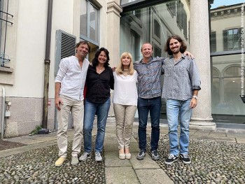 Da sinistra: Marco Amadei, Liliana Amadei, Dori Ghezzi, Antonio Amadei e The Andre