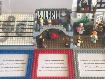 Rappresentazione in Lego® del brano Bocca di rosa. Alfonso Parmeggiani, 2018