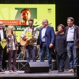 Da sinistra: Marco Carrara, Paolo Talanca, Dori Ghezzi, Santoianni, Sindaco di Roma Roberto Gualtieri, Luisa Melis, Gianni Paris e Massimo Bonelli