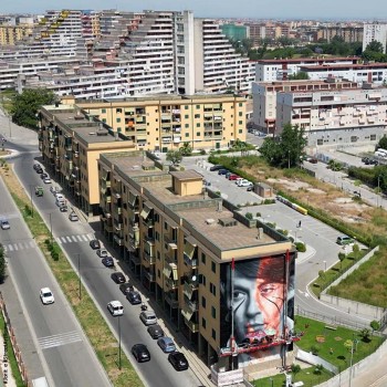 Murales di #Jorit  e #StreetArtRoma, Scampia (Napoli), 2022